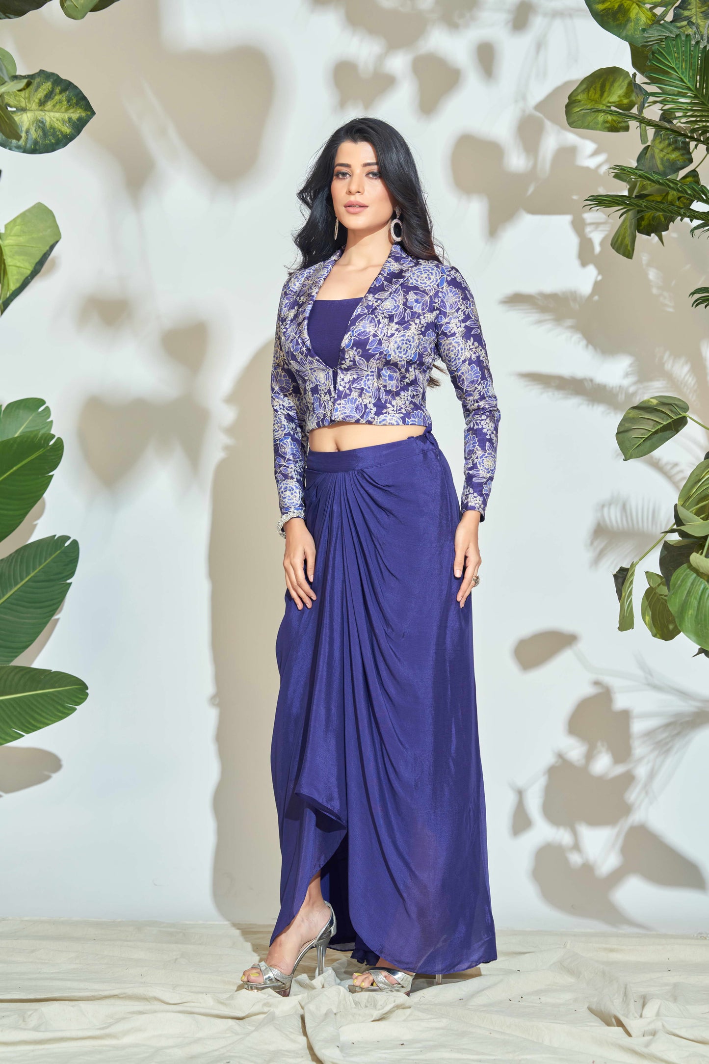 DEEP INDIGO INDOWESTERN OUTFIT WITH JACKET